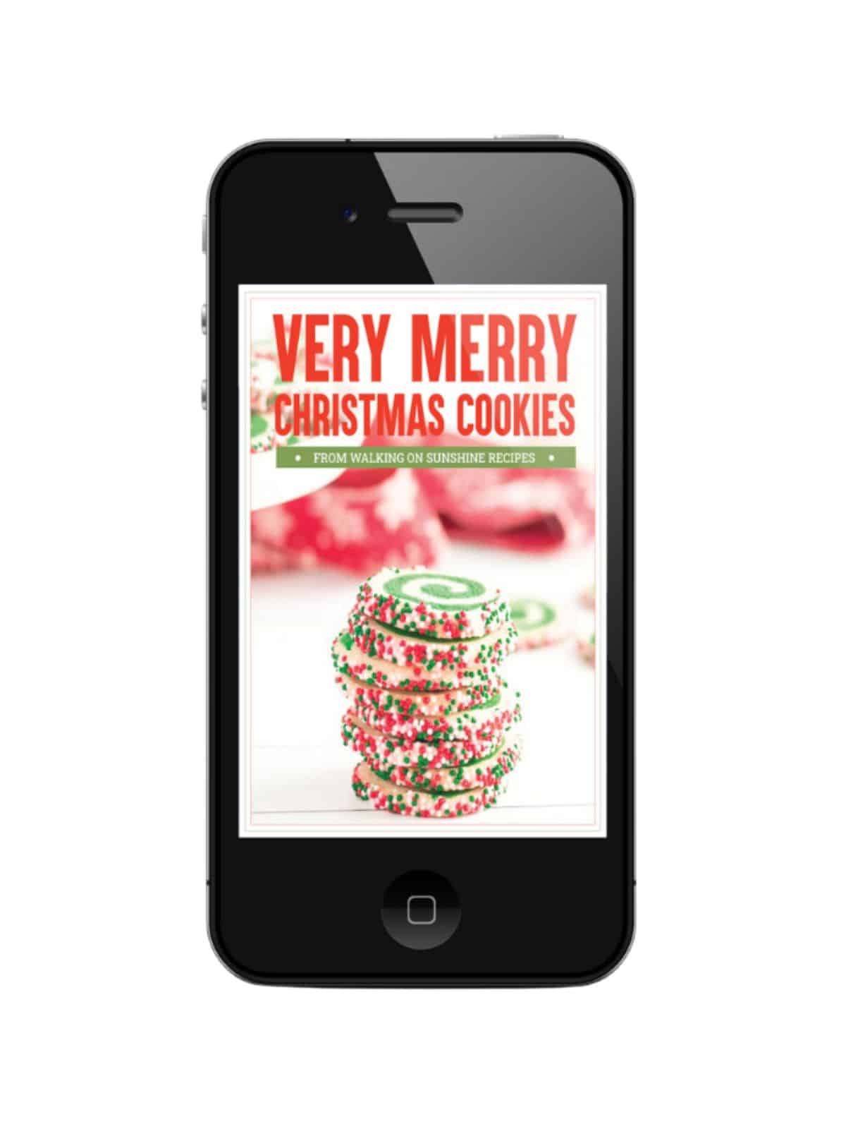 Very Merry Christmas Cookies cell phone photo.