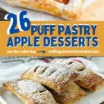 26 different apple recipes made using puff pastry.