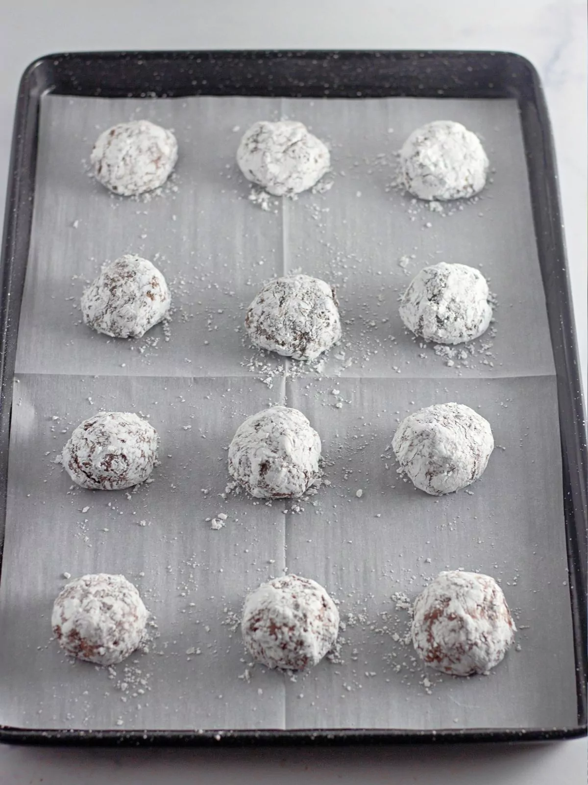 unbaked chocolate cake mix cookies.