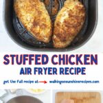 Stuffed chicken breasts made in the air fryer Pinterest.