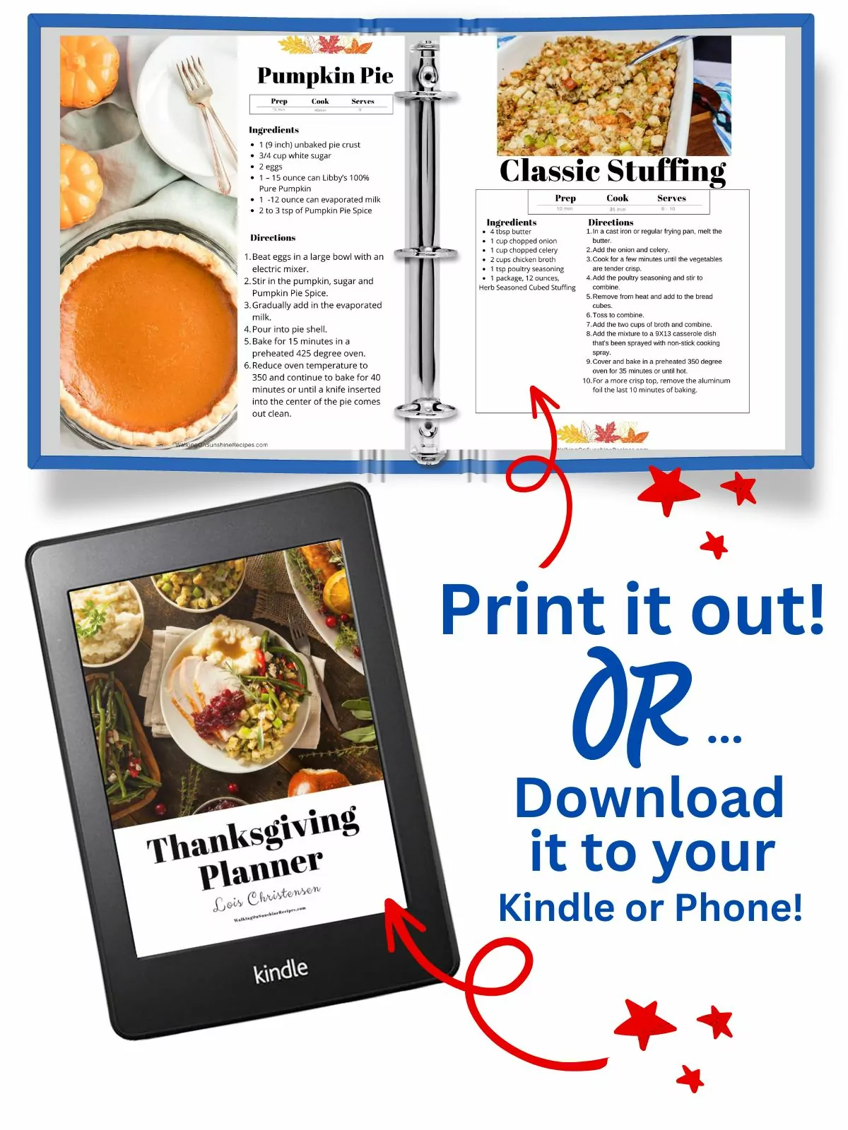 Thanksgiving Planner eBook Promo Photo.