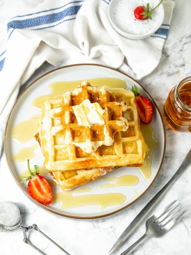 Easy Homemade Waffles with Freezing Tips Walking on Sunshine