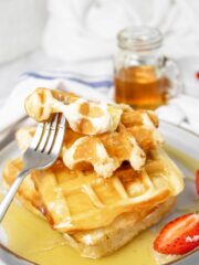 Easy Homemade Waffles with Freezing Tips | Walking on Sunshine