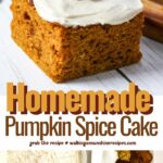 Homemade Pumpkin Spice Cake Pinterest.