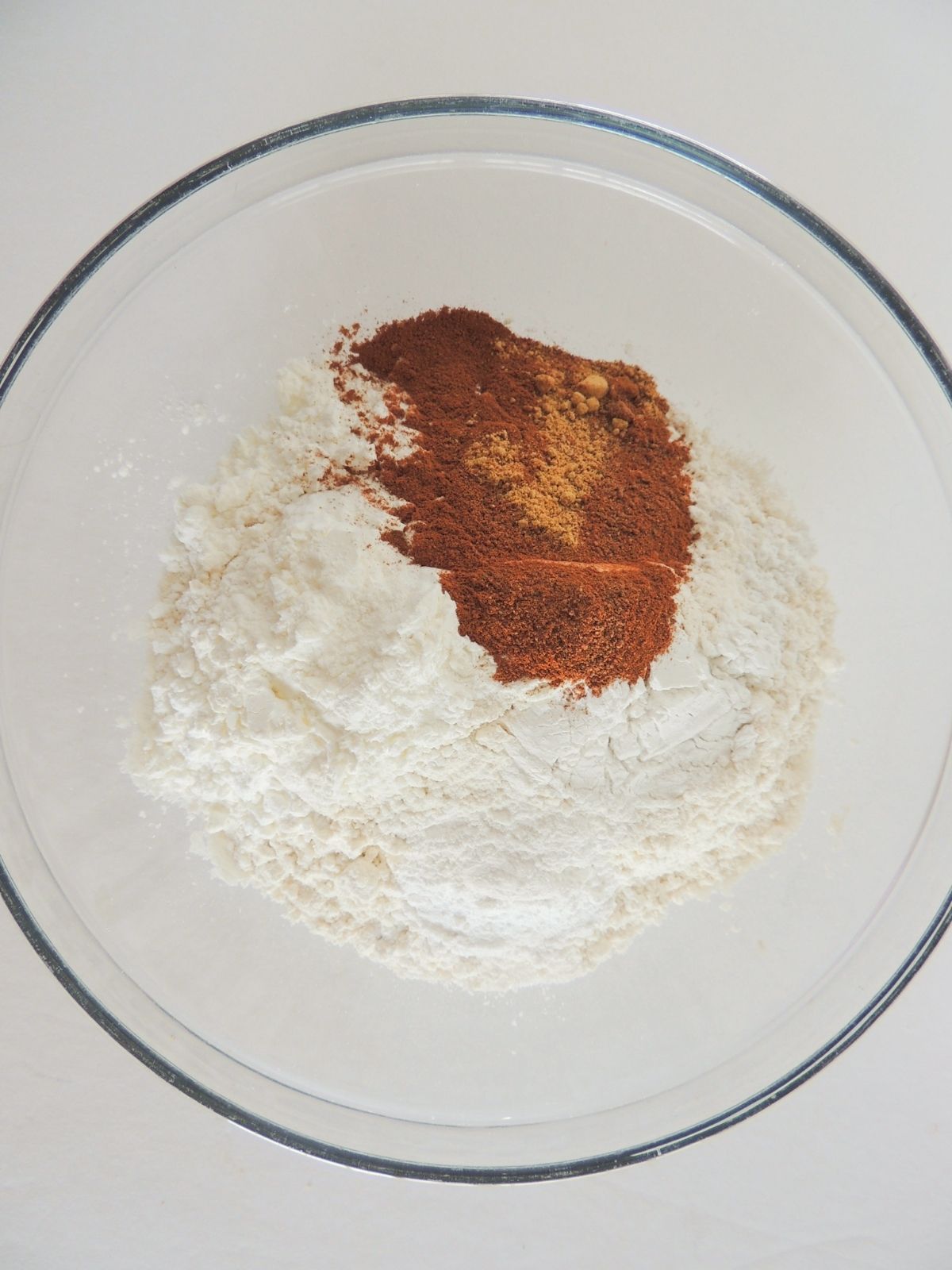 dry ingredients for homemade copycat dunkin pumpkin donuts.