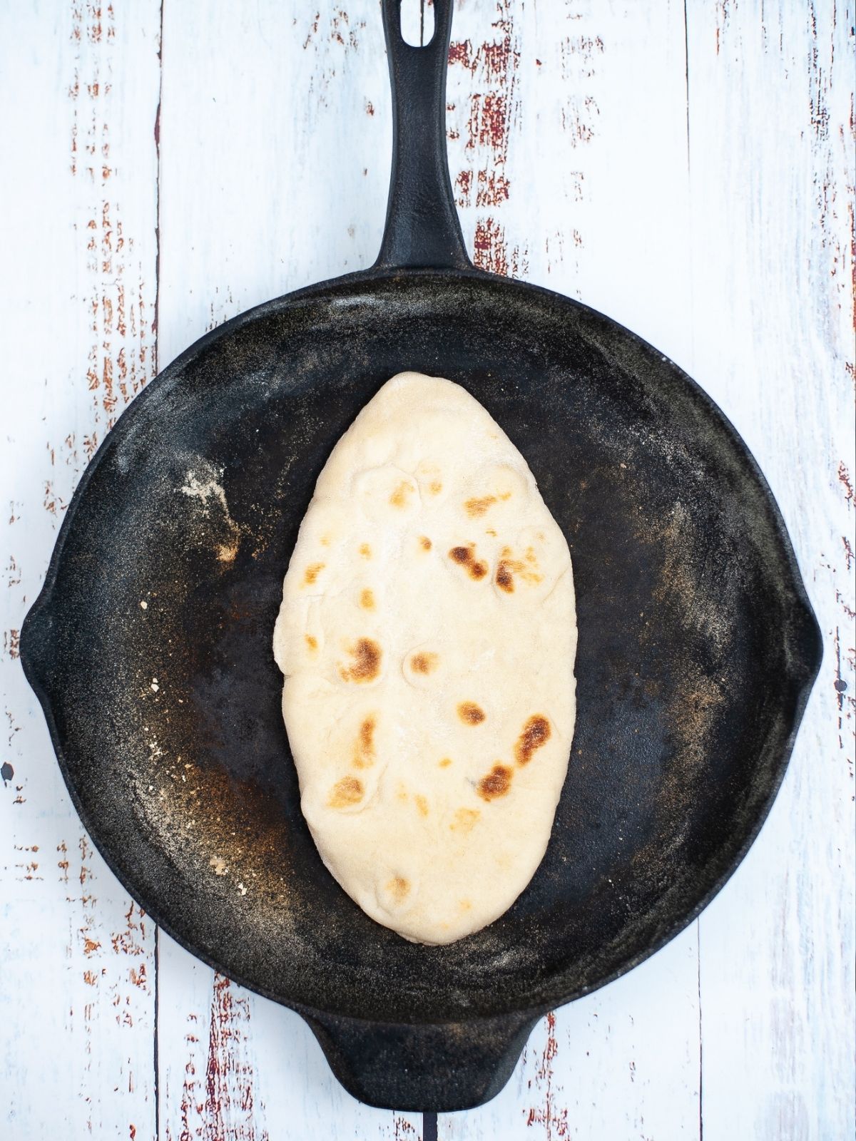 cast iron flatbread.