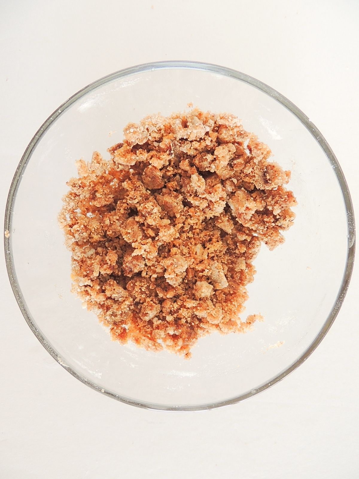 crumb topping combined in bowl.