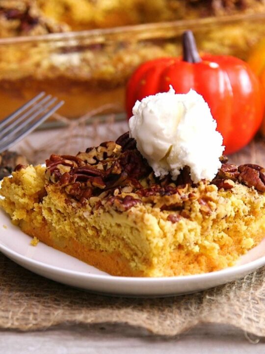 Easy Pumpkin Pudding Cake Recipe with Yellow Cake Mix