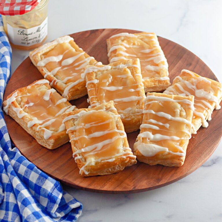 lemon curd puff pastry Danish.