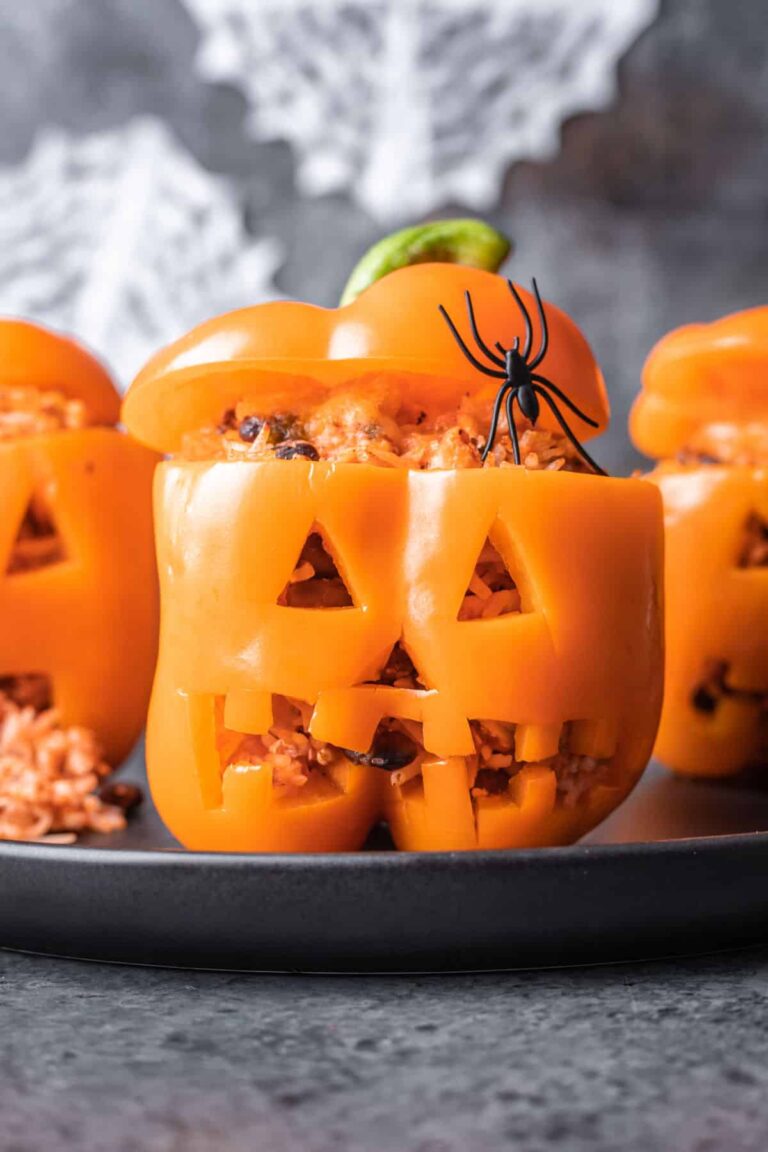 Halloween Stuffed Peppers