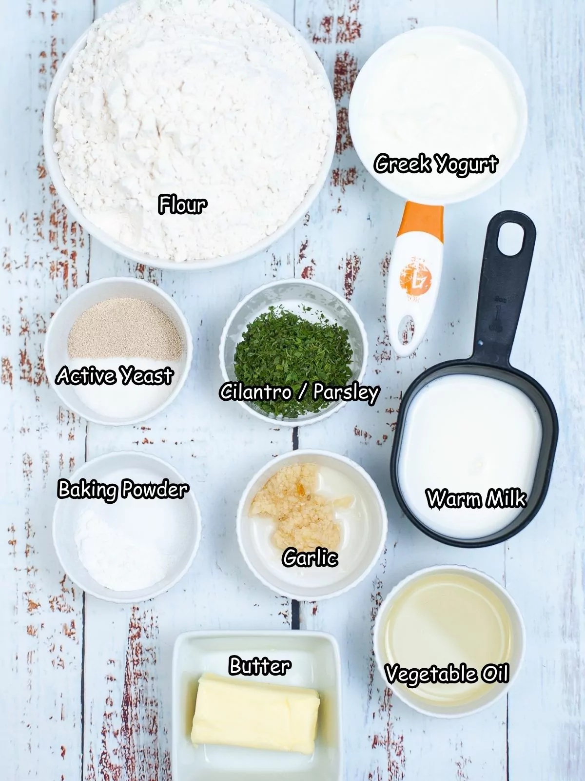 simple flatbread recipe ingredients.