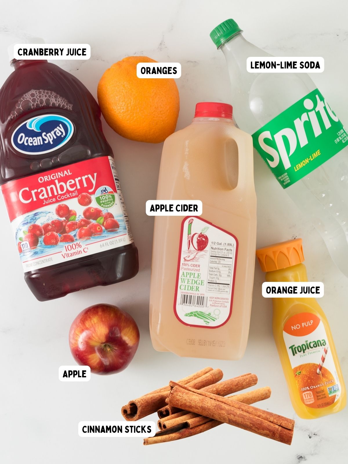 non-alcoholic Christmas drink ingredients.