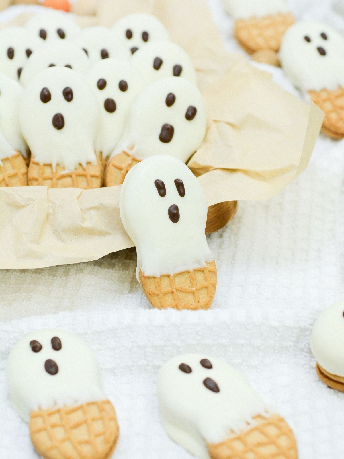 Nutter butter Halloween treats.