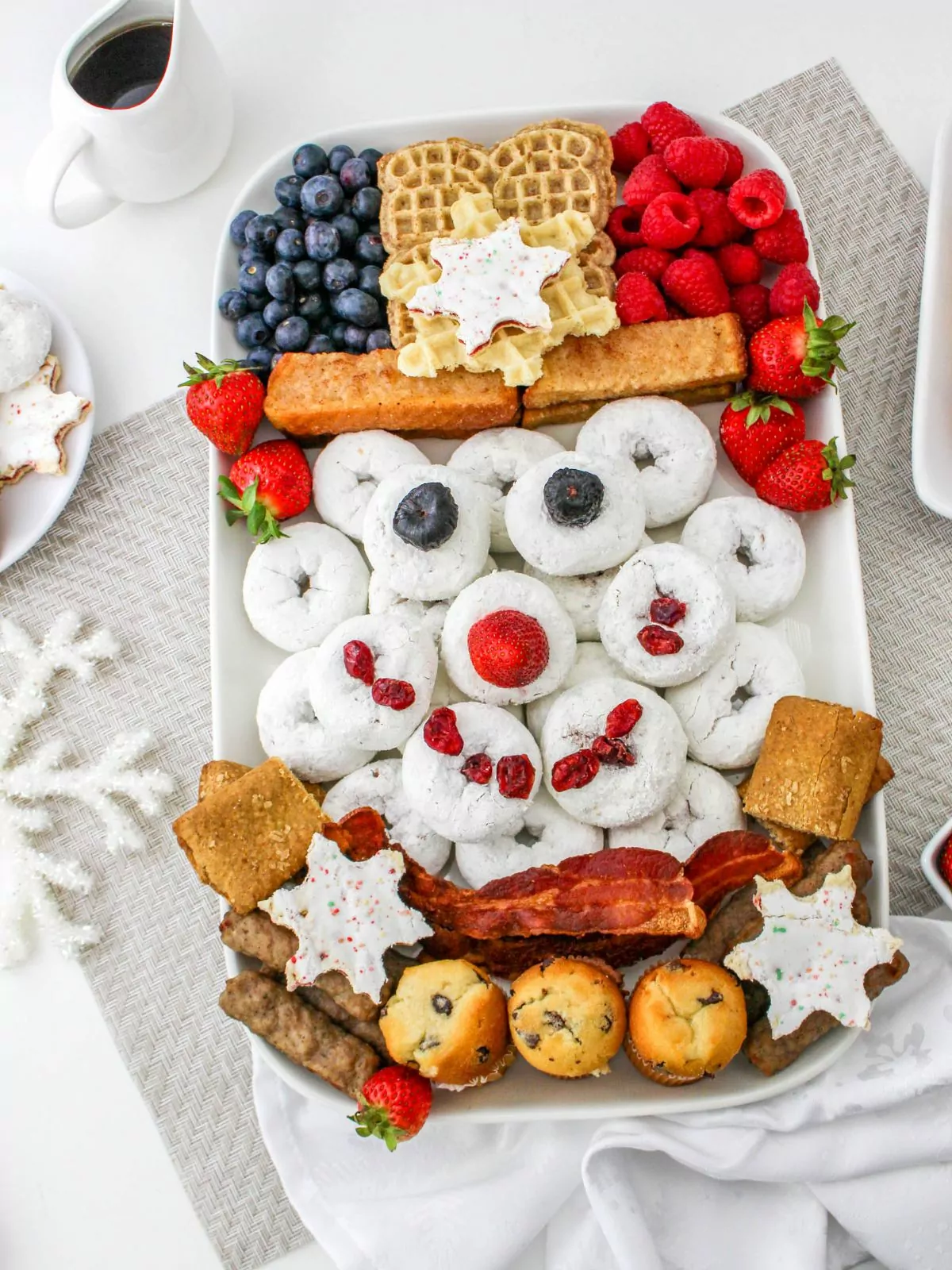 Magical Snowman Board for Christmas Breakfast.