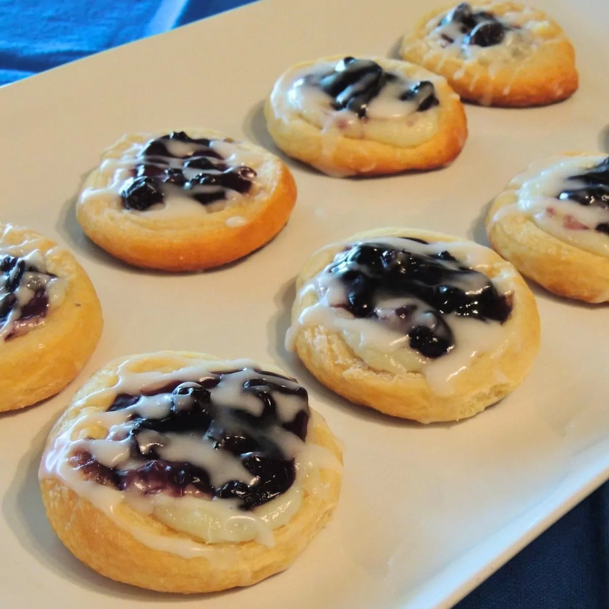 cream cheese danish with crescent rolls.