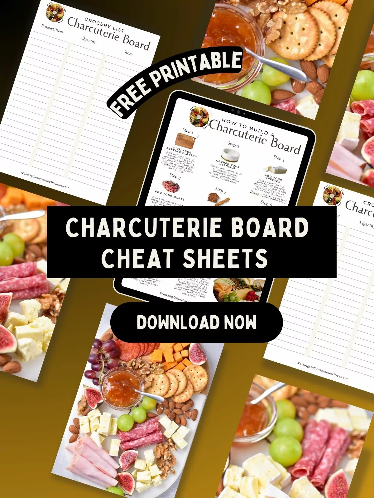Charcuterie Board Cheat Sheet Promo Photo.