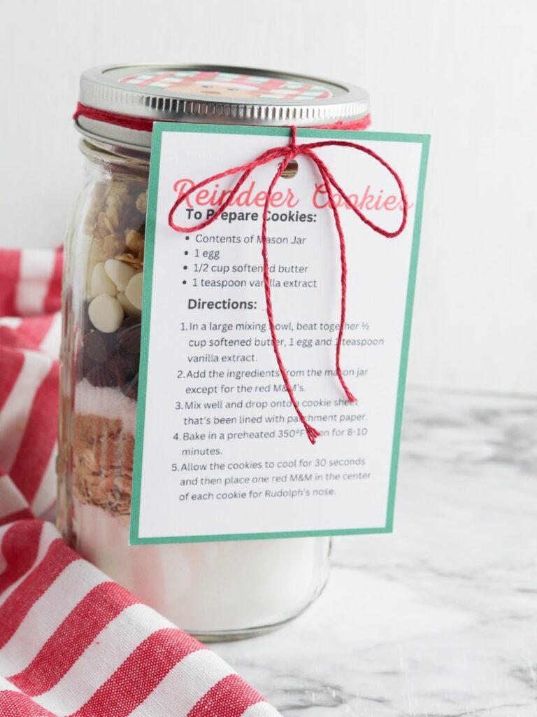 Printable label for Mason Jar.