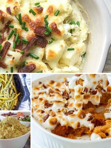 4 Thanksgiving side dish recipes.