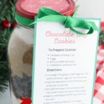 Chocolate Chip Cookie Mix in a Jar with Free printable gift tags.