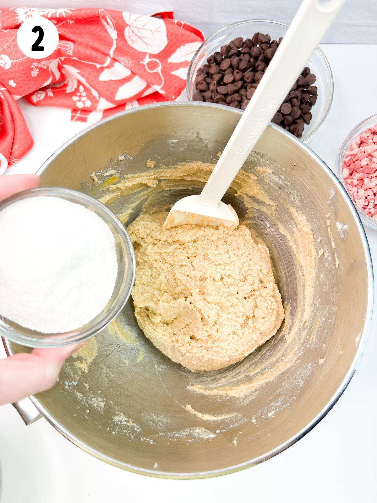 Add vanilla pudding mix to cookie dough batter.
