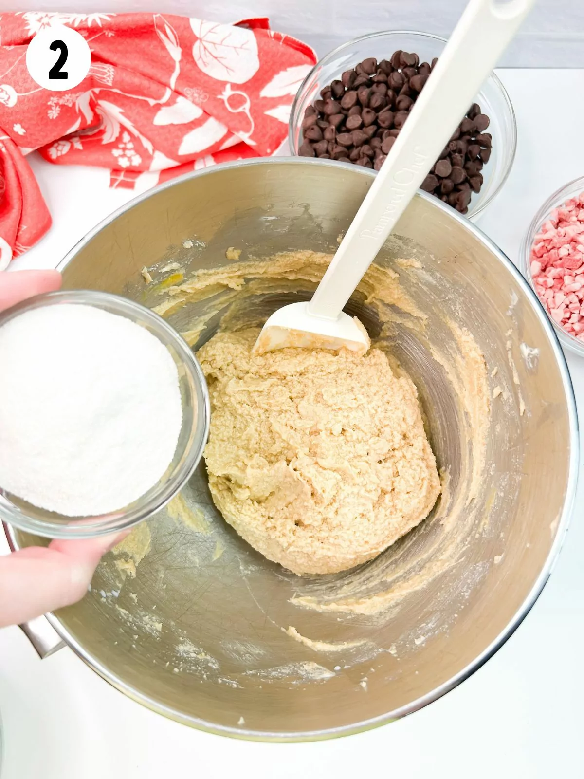 Add vanilla pudding mix to cookie dough batter.