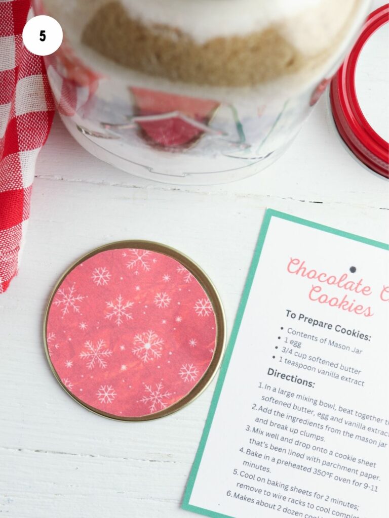 Gift tag for chocolate chip cookies.