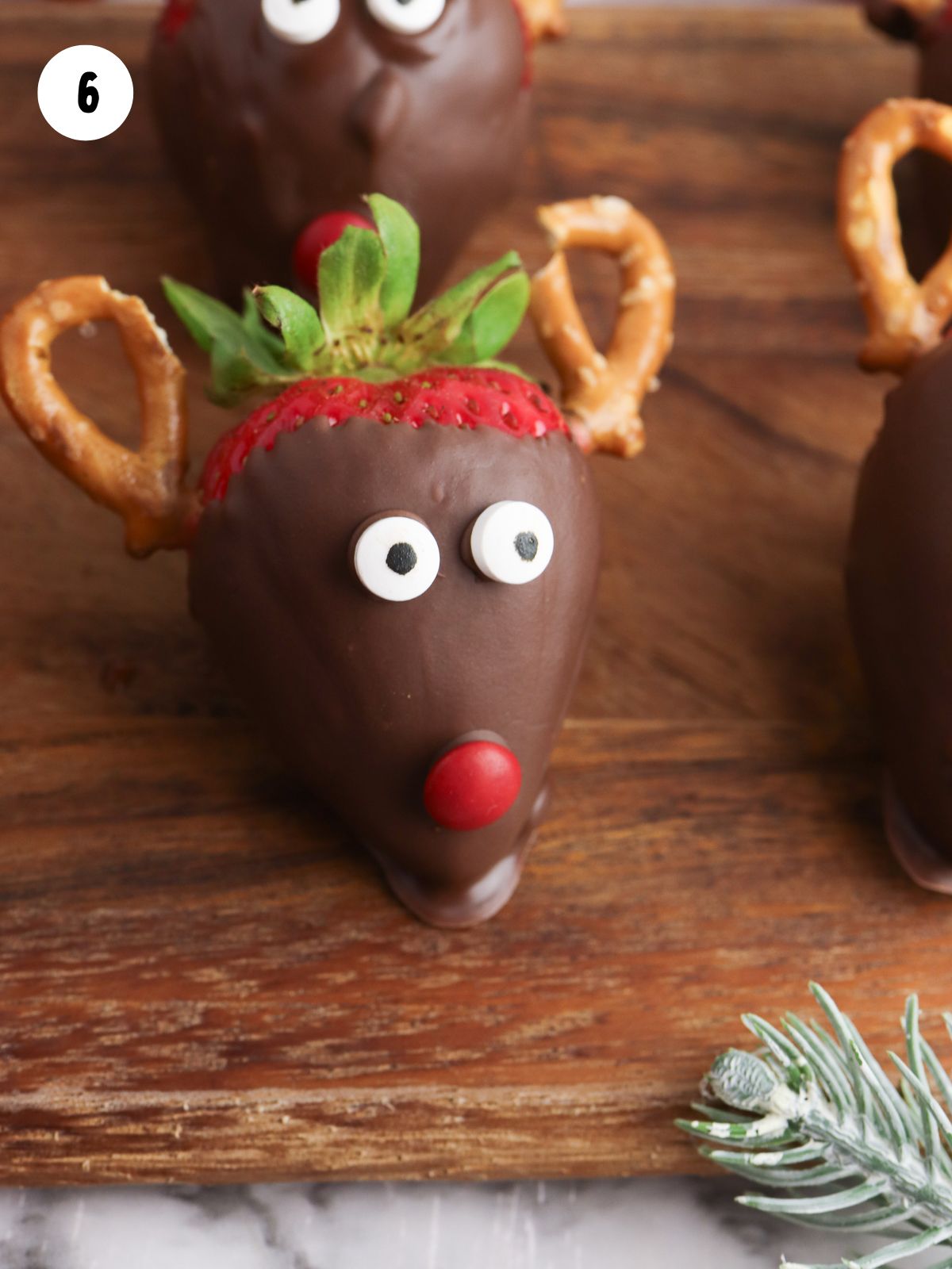 closeup of reindeer strawberries.