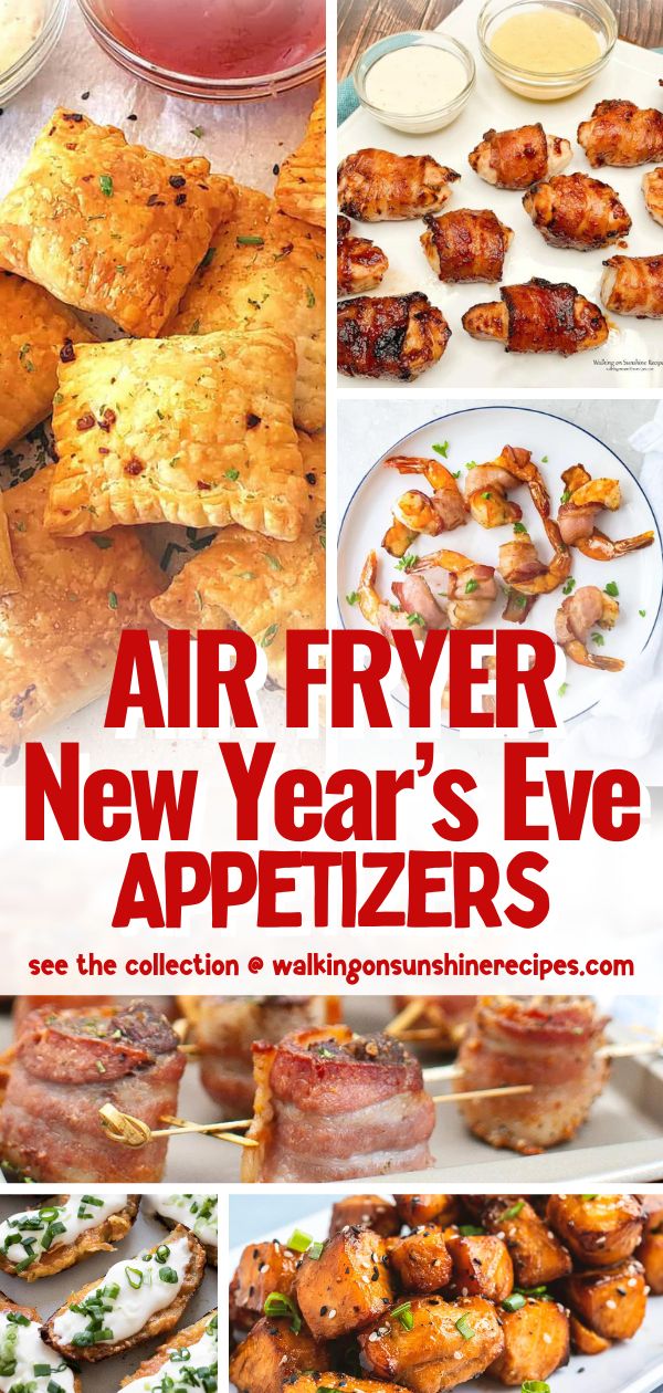 Air Fryer New Year's Eve Appetizers Pin