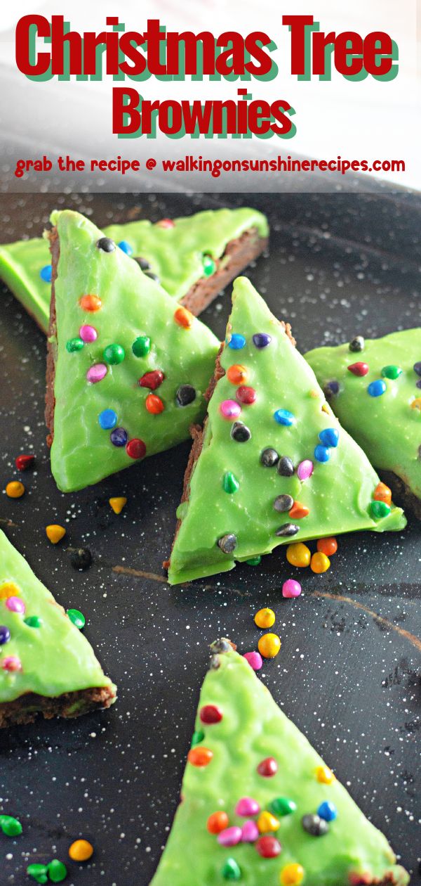 Pinterest Christmas Tree Brownies from Boxed Brownie mix.
