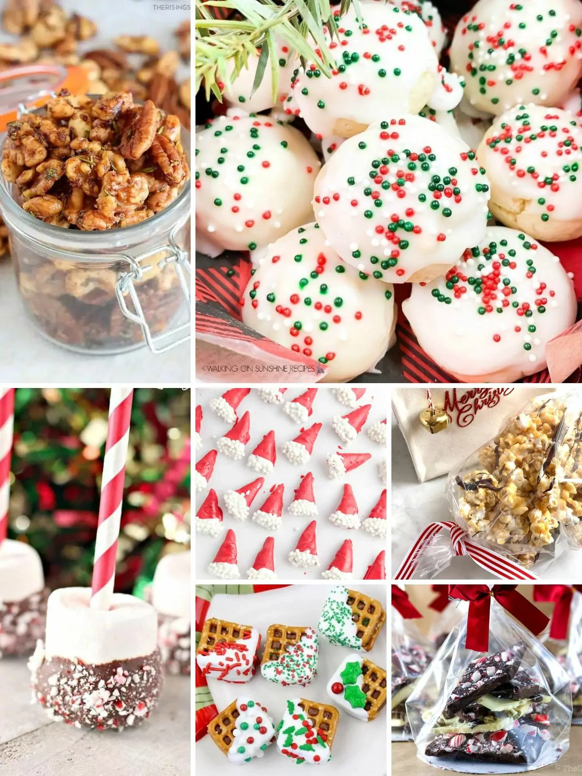 easy snack ideas to wrap and give as gifts for the holidays.