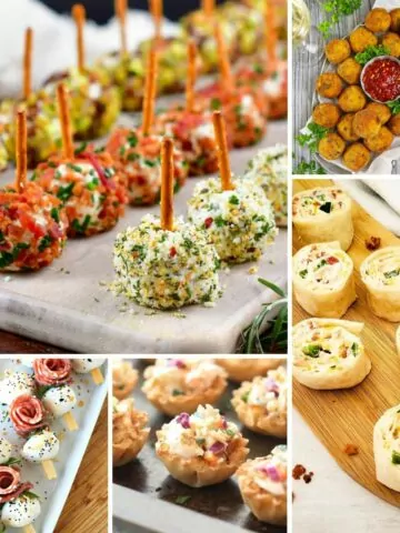 New Year Finger Foods Party Ideas collage