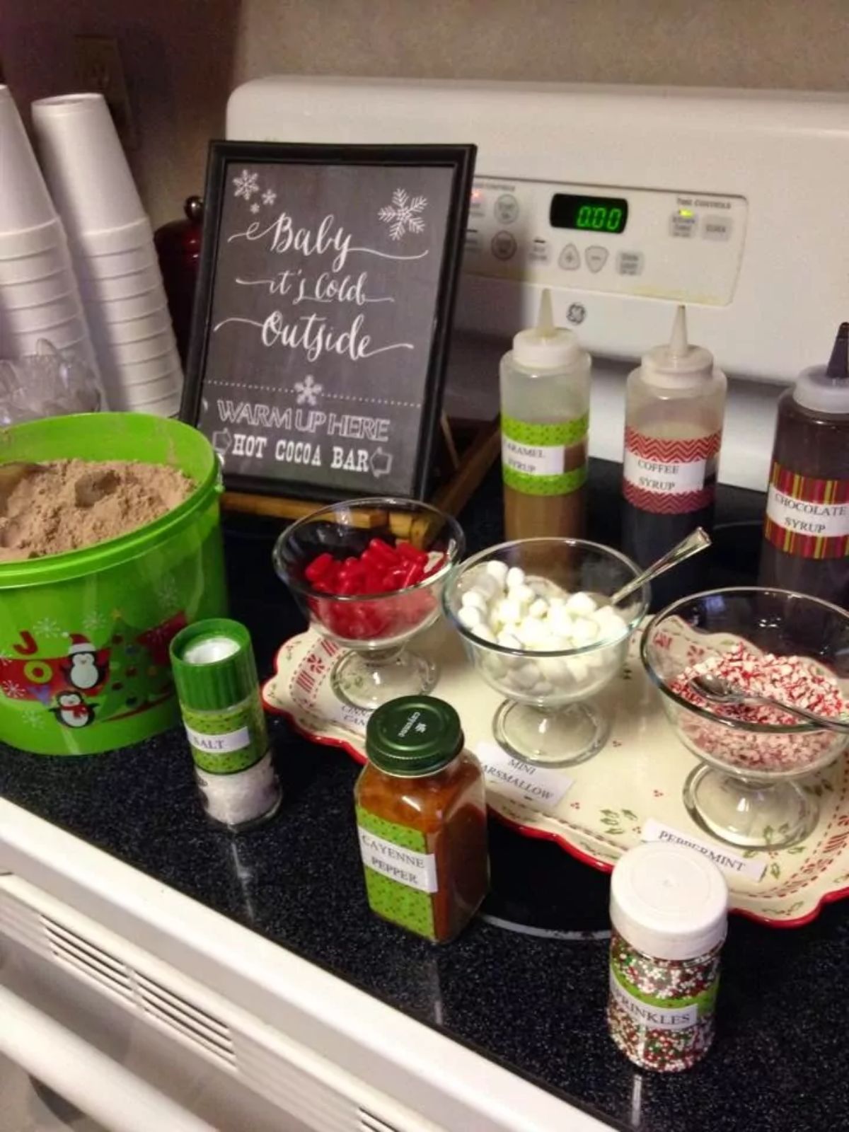 hot chocolate bar.