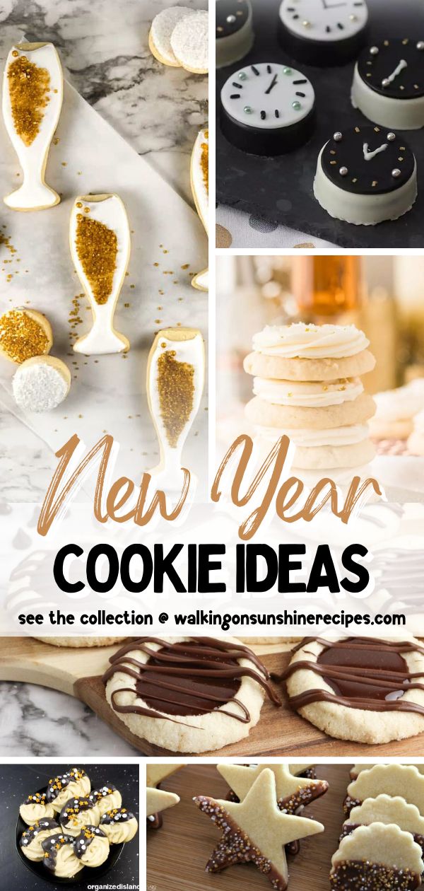 New Year Cookie Ideas Pin