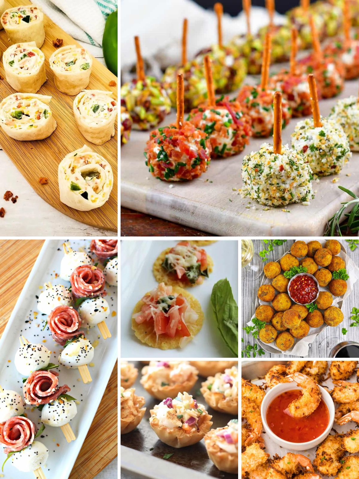 collection of New Year Finger Food Party Ideas