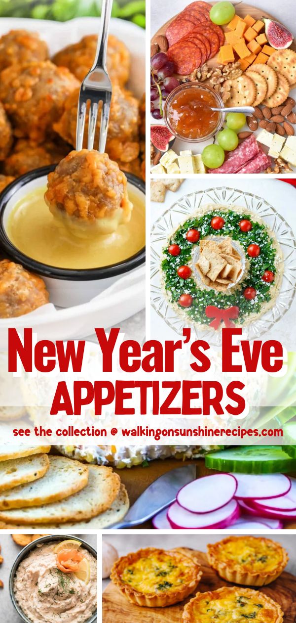 New Year's Eve Party Appetizers - Walking On Sunshine Recipes