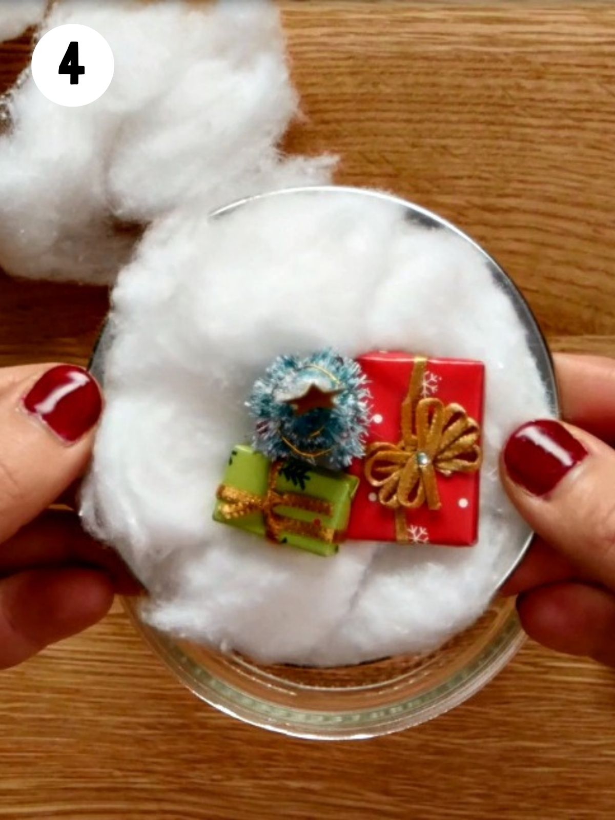 mason jar snow globe.