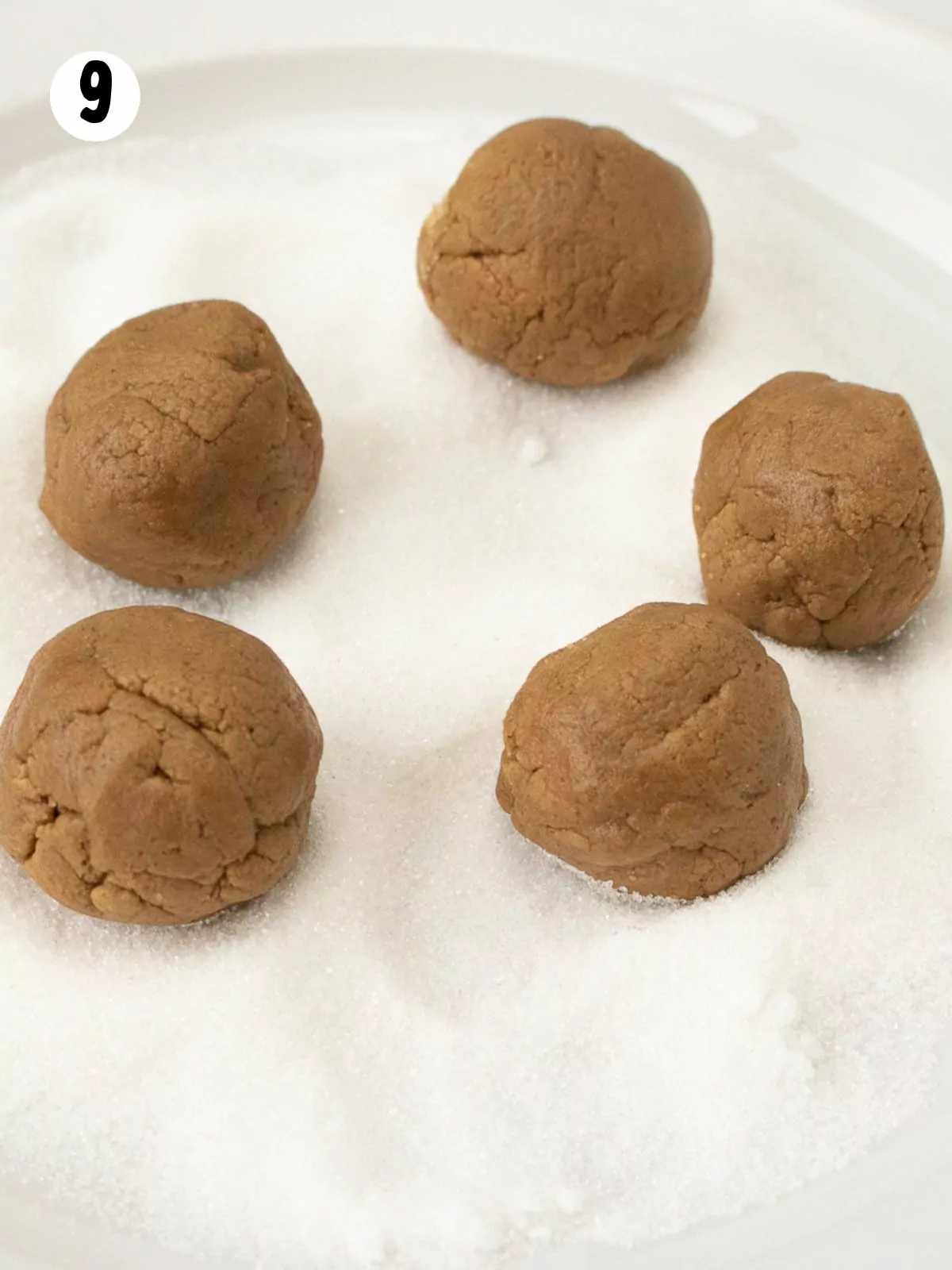 gingersnap cookie dough balls.