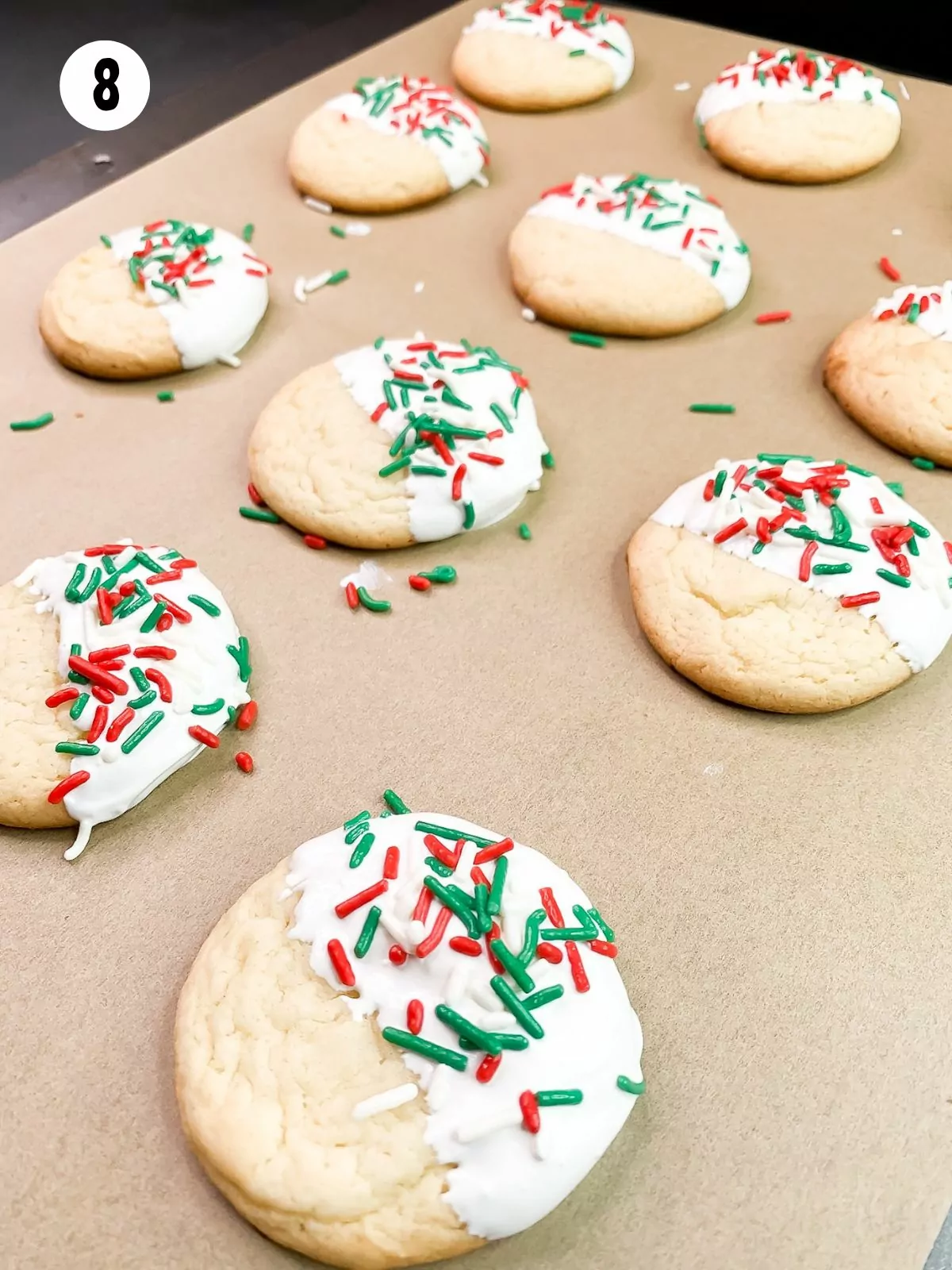 christmas cookies with white cake mix.