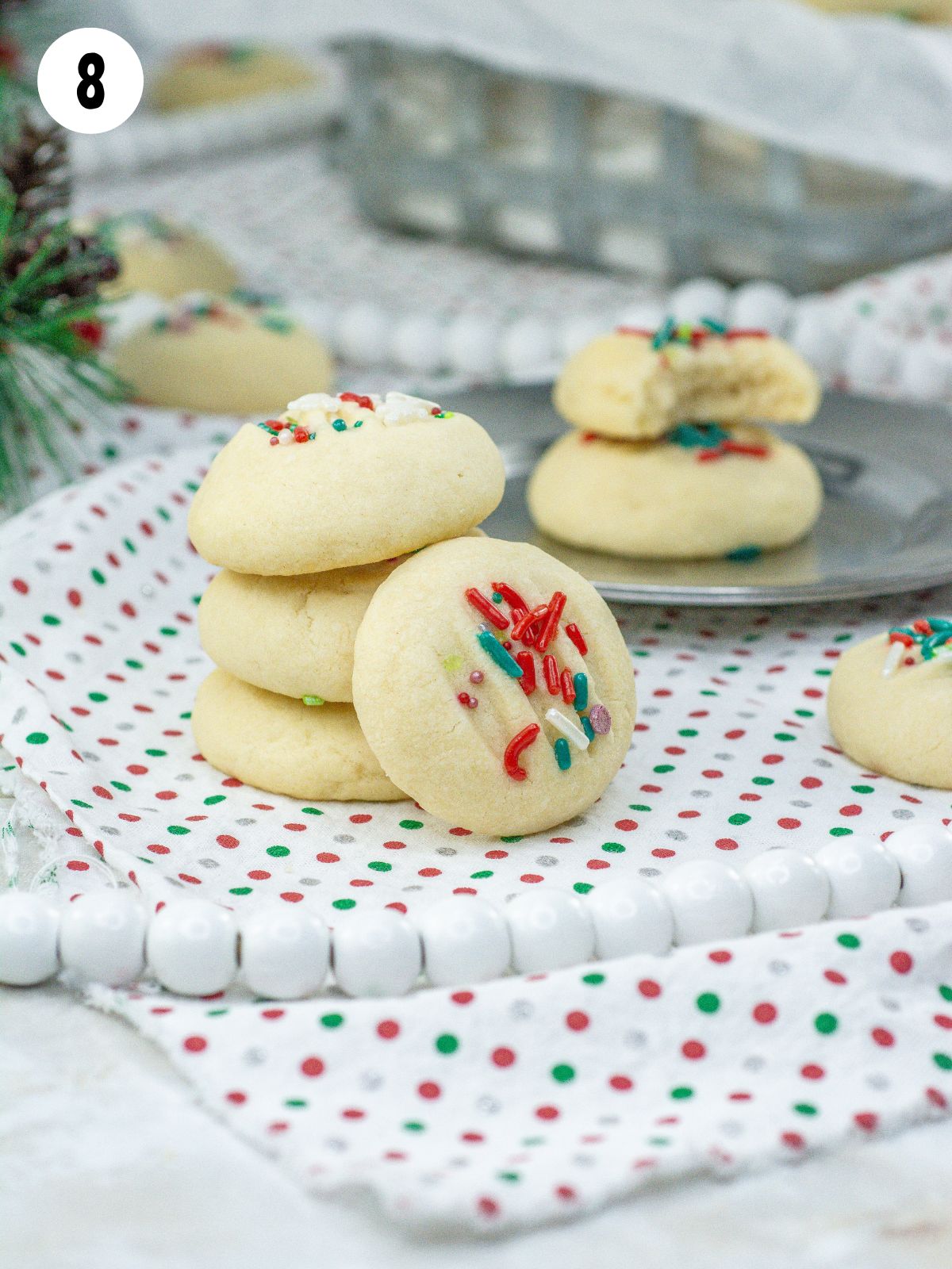 stacked cookies.