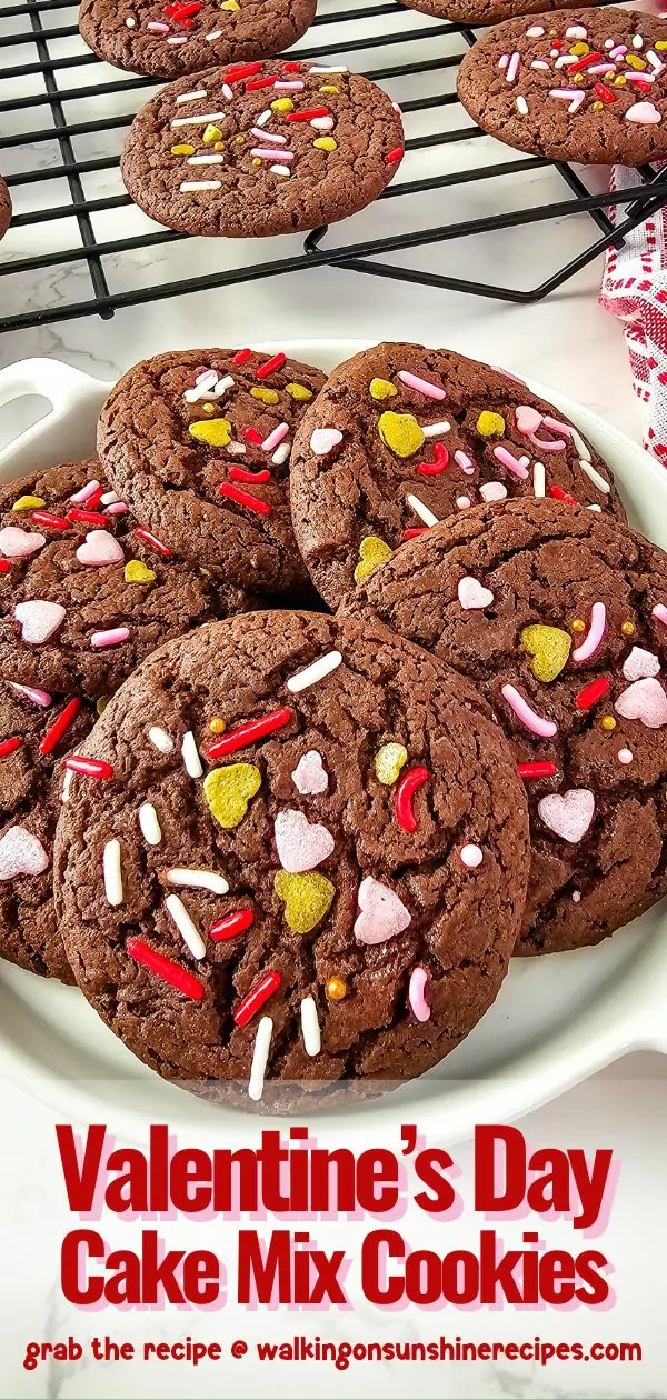 Chocolate cake mix cookies Pinterest.