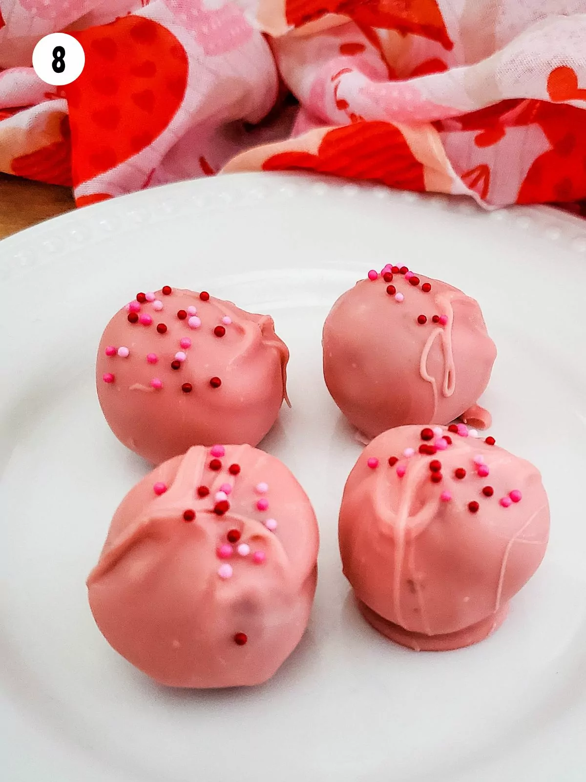 pink oreo balls.