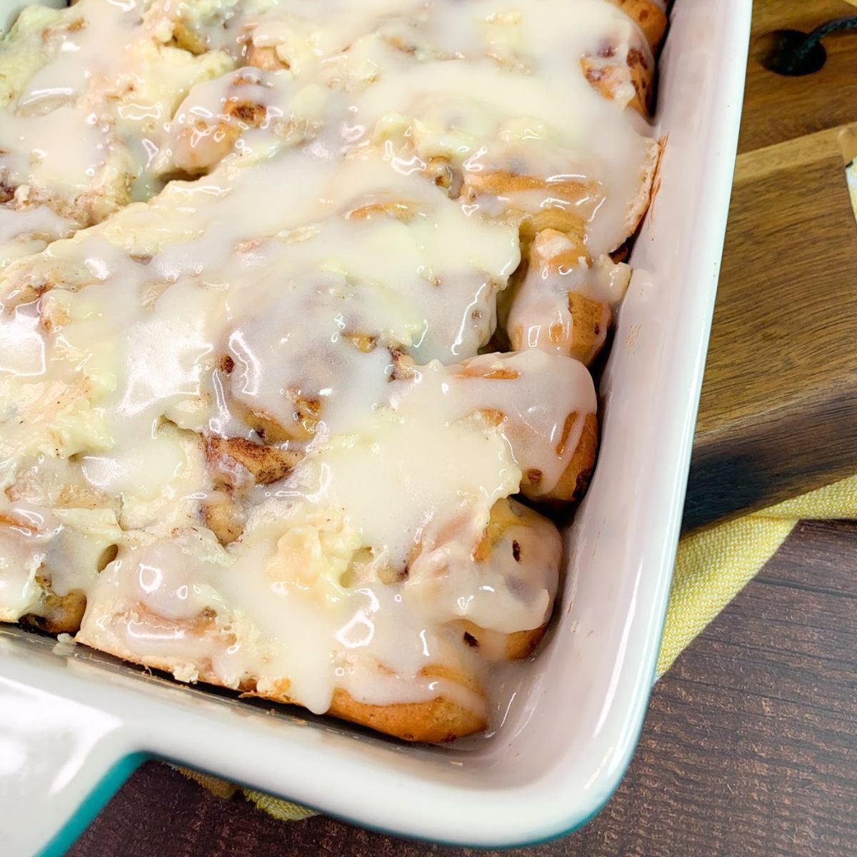 Cinnamon Roll Recipe Casserole No Eggs - Walking on Sunshine