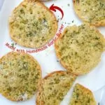 English muffin garlic bread Pinterest.