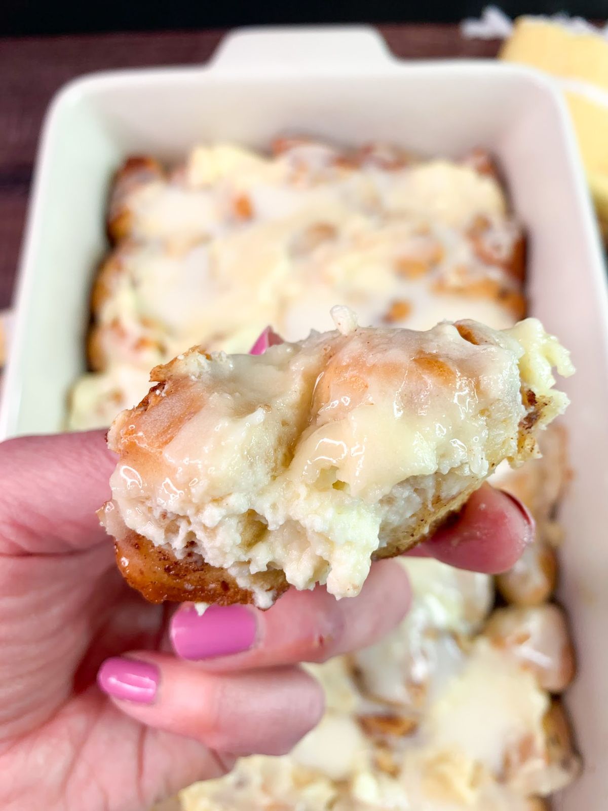 sweet breakfast casserole.