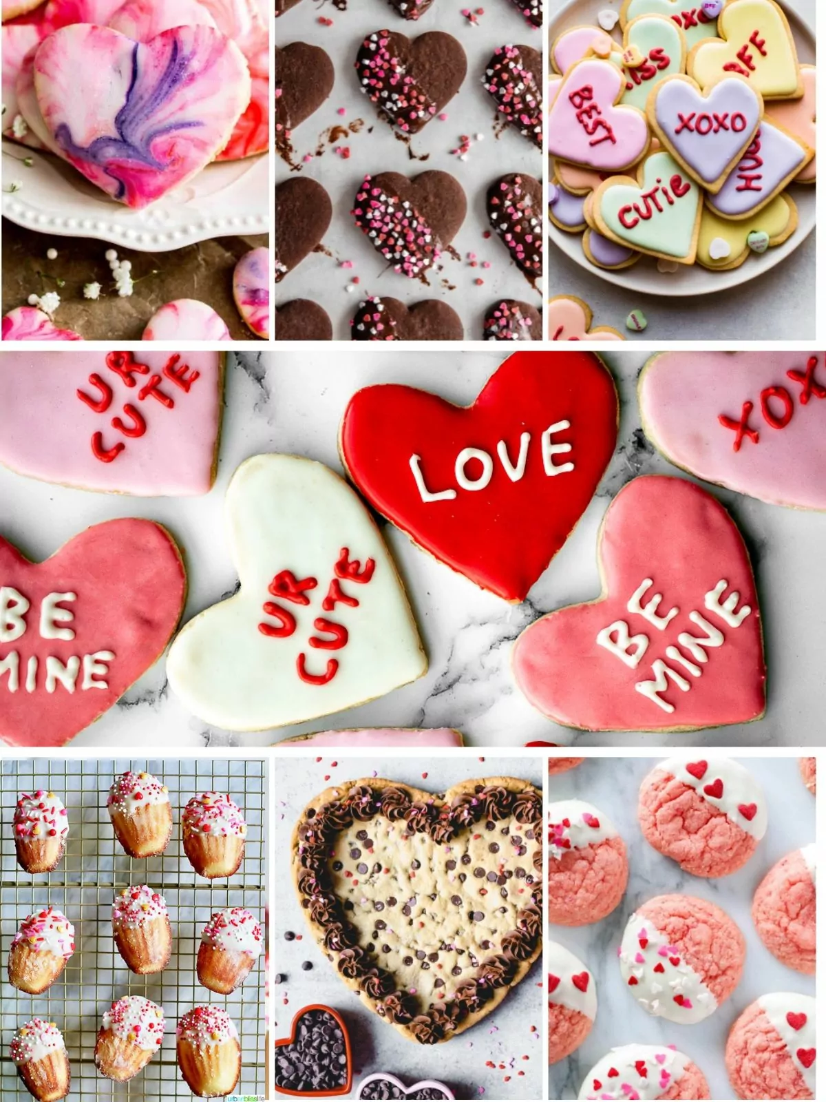 Delicious Valentine's Day cookies decorated with vibrant icing and sprinkles.
