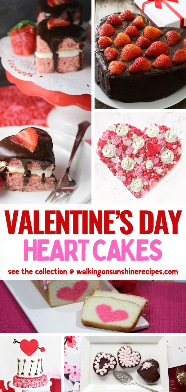 valentines day heart cakes