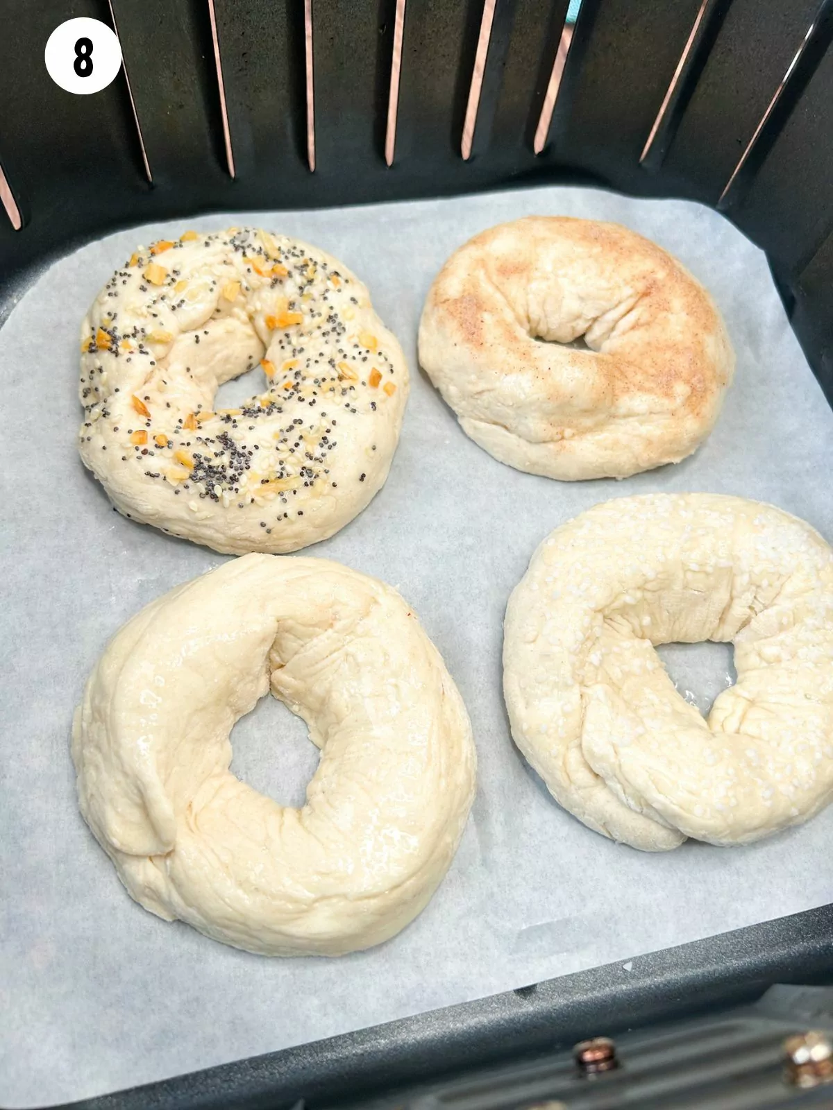 two ingredient bagels air fryer.