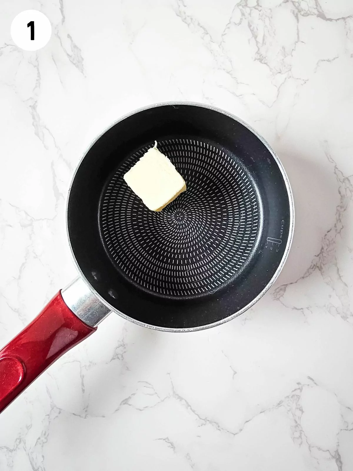 melt butter in saucepan.
