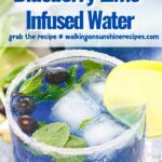 blueberry infused mocktail.