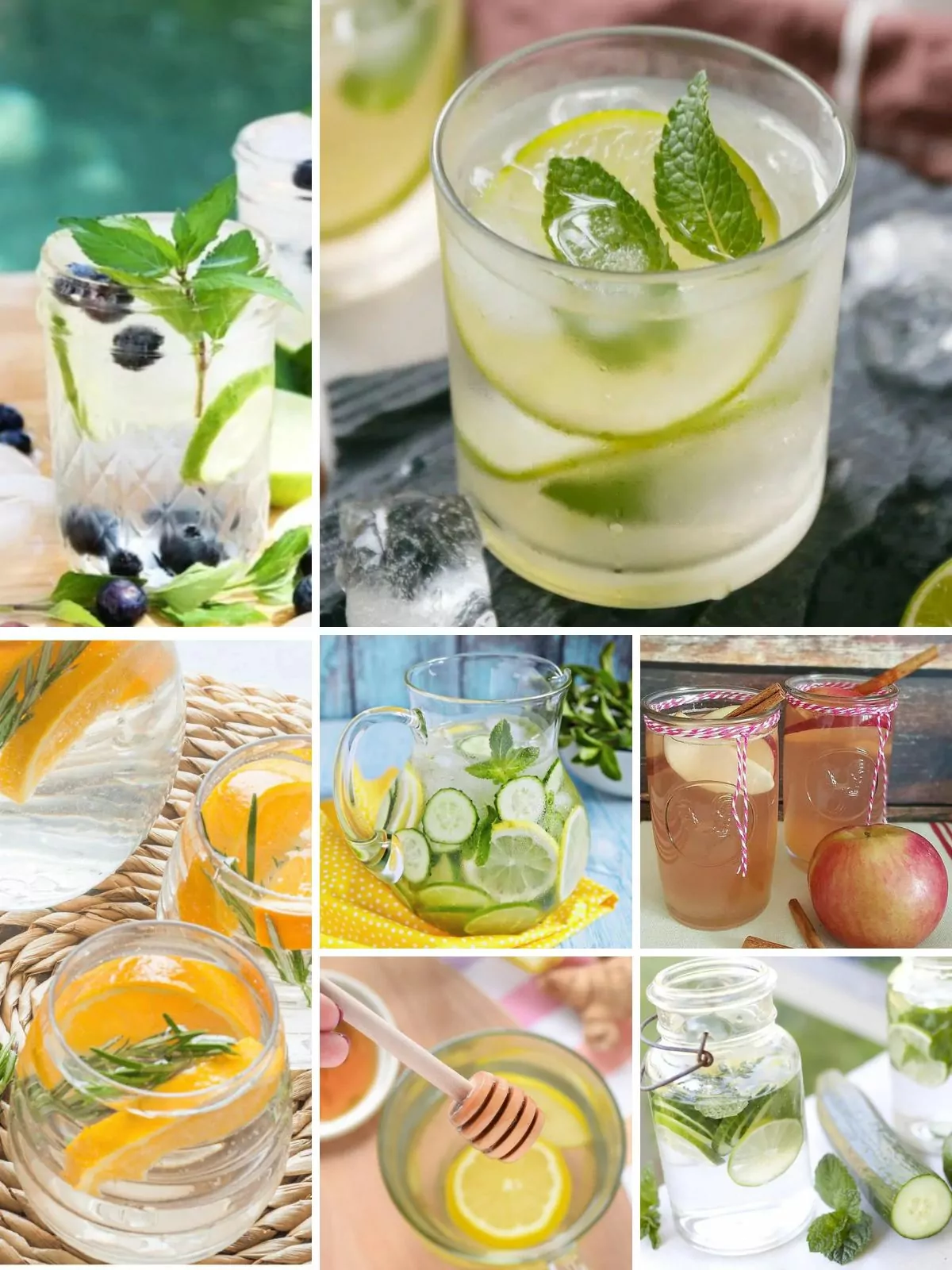 Collection of Healthy Infused Water Recipes